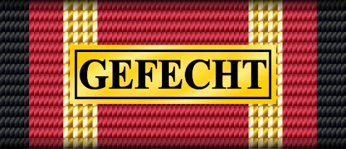 Bandschnalle der Einsatzmedaille Gefecht